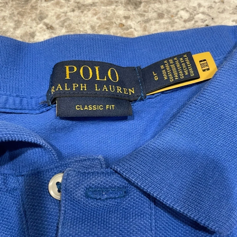Ralph Lauren Classic Fit Polo in Purple and blue -2 size youth medium